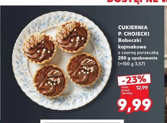 Babeczki kajmakowe z czarną porzeczką Cukiernia P. Chojecki promocja w Kaufland