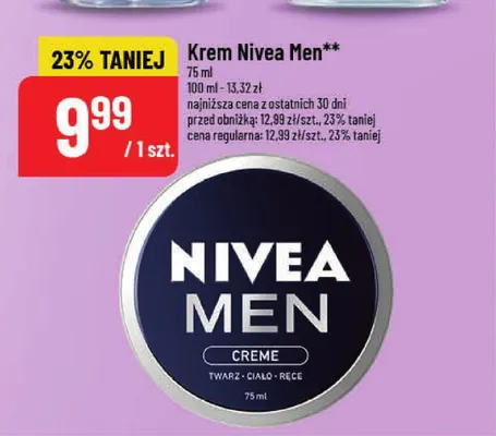 Krem Nivea Men Creme promocja w POLOmarket