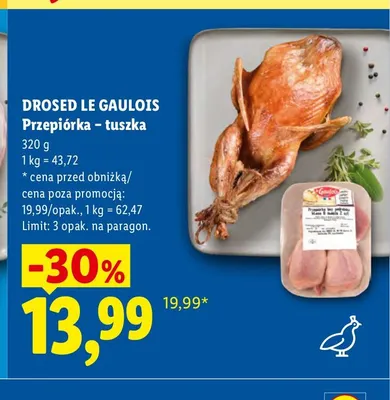 Tuszka przepiórki Drosed Le Gaulois promocja w Lidl