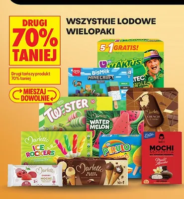 Lody Algida Twister 10-pak promocja w Biedronka