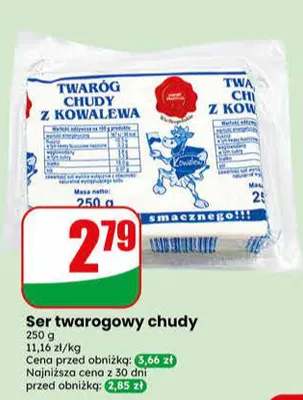 Ser twarogowy chudy z Kowalewa promocja w Dino