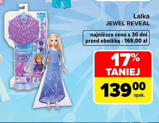 Lalka Jewel Reveal Disney Kraina Lodu promocja w Carrefour