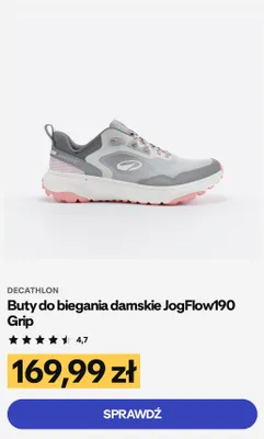 Buty do biegania damskie Decathlon JogFlow190 Grip promocja w Decathlon