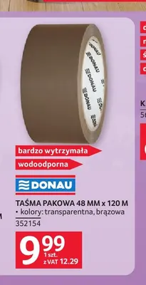 Taśma pakowa 48mmx120 m Donau promocja w Selgros
