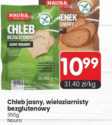 Chleb jasny, wieloziarnisty bezglutenowy promocja w Market Point