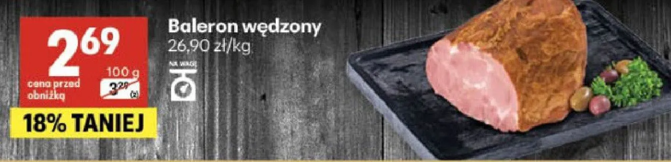 Baleron wędzony promocja w Delikatesy Centrum