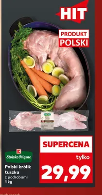 Polski królik tuszka z podrobami Stoisko Mięsne promocja w Kaufland