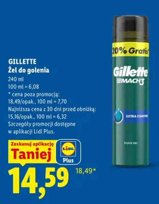 Żel do golenia promocja w Lidl