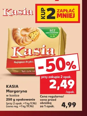 Margaryna w kostce Kasia promocja w Kaufland
