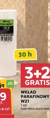 Wkład parafinowy W21 promocja w Stokrotka
