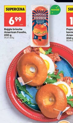 Bajgle brioche American Foodie promocja w Biedronka