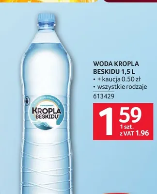 Woda Kropla Beskidu promocja w Selgros