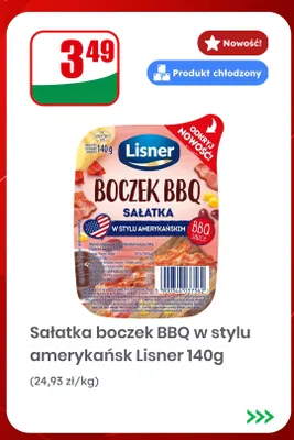 Sałatka boczek BBQ w stylu amerykańskim Lisner promocja w Dino