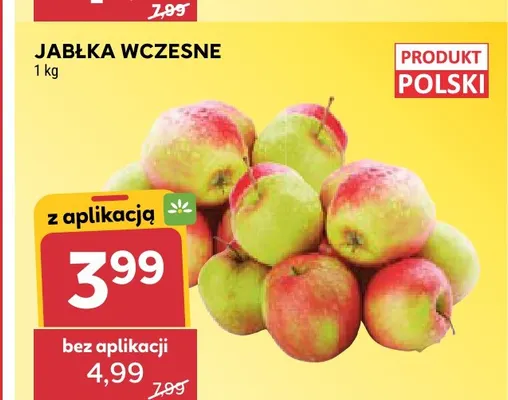 Jabłka wczesne promocja w Stokrotka