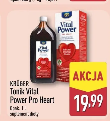 Tonik Vital Power Pro Heart KRÜGER promocja w Aldi