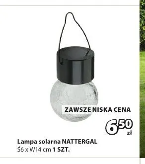 Lampa solarna NATTERGAL promocja w Jysk