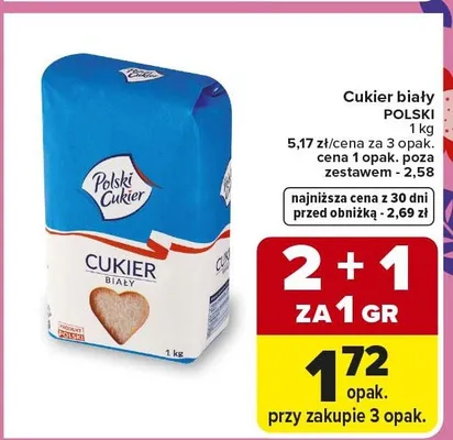 Cukier biały promocja w Carrefour Market