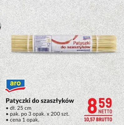 Patyczki do szaszłyków aro promocja w Makro