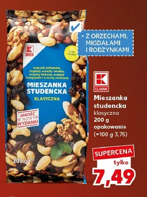 Mieszanka studencka klasyczna K-Classic promocja w Kaufland