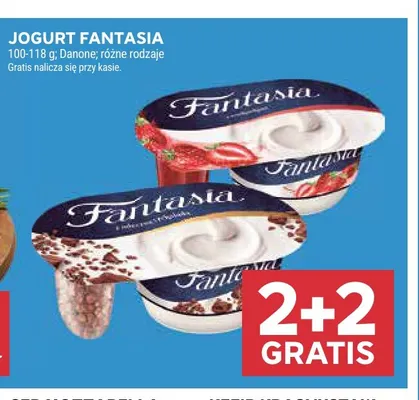 Jogurt Fantasia Danone promocja w Stokrotka