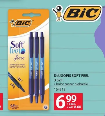 Długopis BIC Soft Feel promocja w Selgros