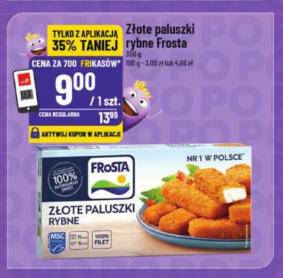 Złote paluszki rybne Frosta promocja w POLOmarket