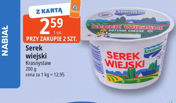 Serek wiejski Krasnystaw promocja w Leclerc