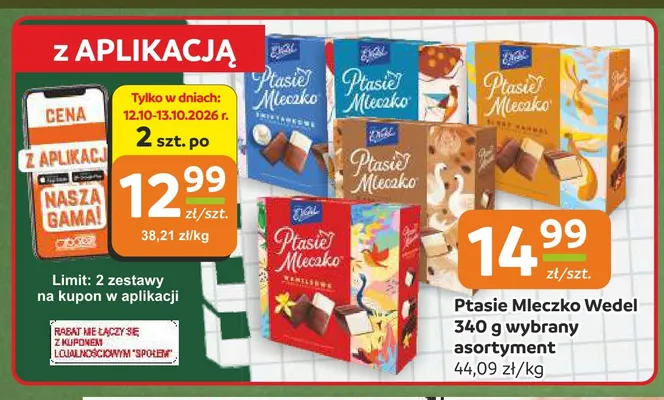 Ptasie Mleczko E.Wedel promocja w Społem Częstochowa