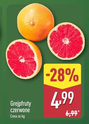 Grejpfruty czerwone promocja w Aldi