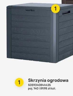 Skrzynia ogrodowa promocja w Castorama