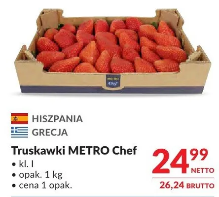 Truskawki Truskawki METRO Chef kl. I promocja w Makro