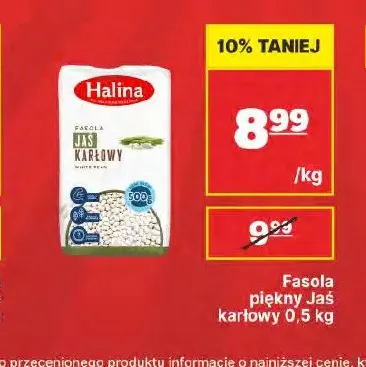 Fasola piękny Jaś karłowy Halina 0,5 kg promocja w API Market