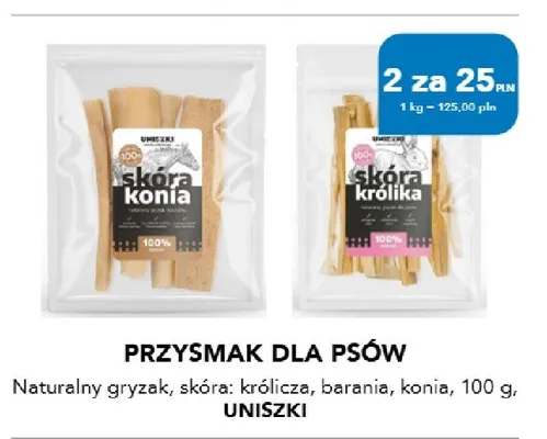 Przysmak dla psów Uniszki naturalny gryzak promocja w Aquael zoo