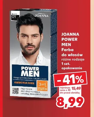 Farba do włosów Joanna Power Men promocja w Kaufland