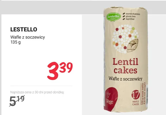 Wafle z soczewicy promocja w Rossmann