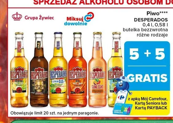 Piwo Desperados Red promocja w Carrefour