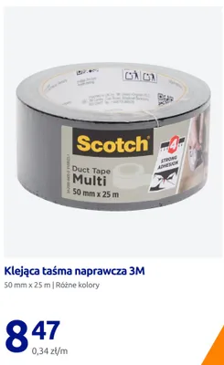 Klejąca taśma naprawcza 3 m Scotch Duct Tape Multi 50mmx25 m promocja w Action