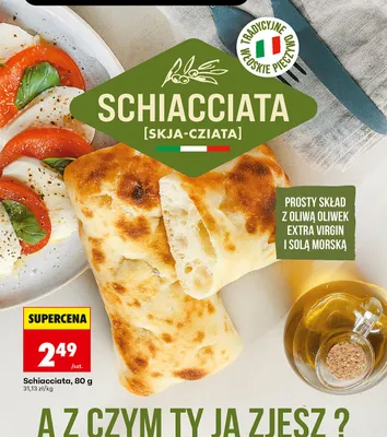 Pieczywo Schiacciata promocja w Biedronka