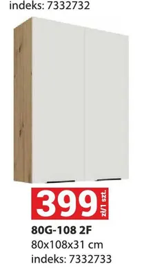 Szafka kuchenna wisząca 80 g-108 2F promocja w Merkury Market