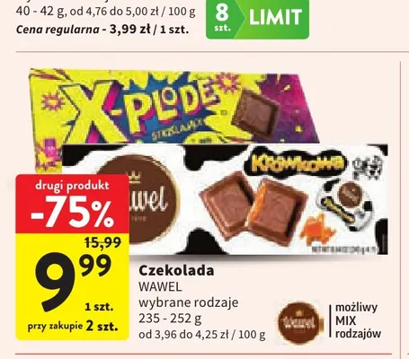 Czekolada Wawel promocja w Intermarche