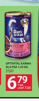 Karma dla psa Optivital promocja w Selgros