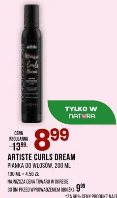 Artiste Curls Dream pianka do włosów promocja w Drogerie Natura