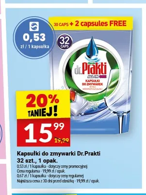 Kapsułki do zmywarki Dr.Prakti promocja w Twój Market