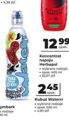 Woda smakowa Kubuś Waterrr Truskawka promocja w Odido