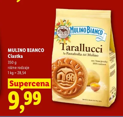 Ciastka Mulino Bianco Tarallucci promocja w Lidl