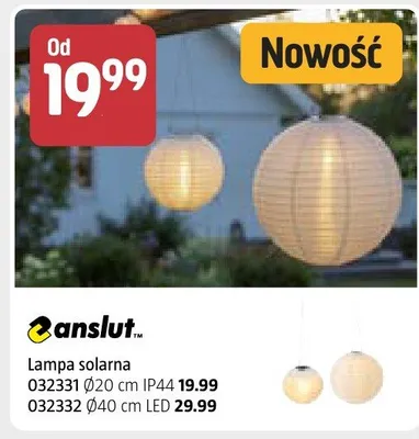 Lampa solarna Ø40 cm LED promocja w Jula