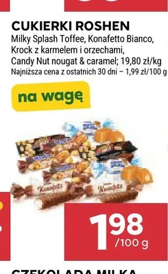 Cukierki Roshen Candy Nut nougat & caramel promocja w Stokrotka