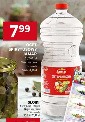 Ocet spirytusowy Jamar promocja w Stokrotka
