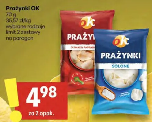 Prażynki solone promocja w Delikatesy Centrum