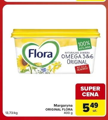 Margaryna Original Flora promocja w Carrefour Market